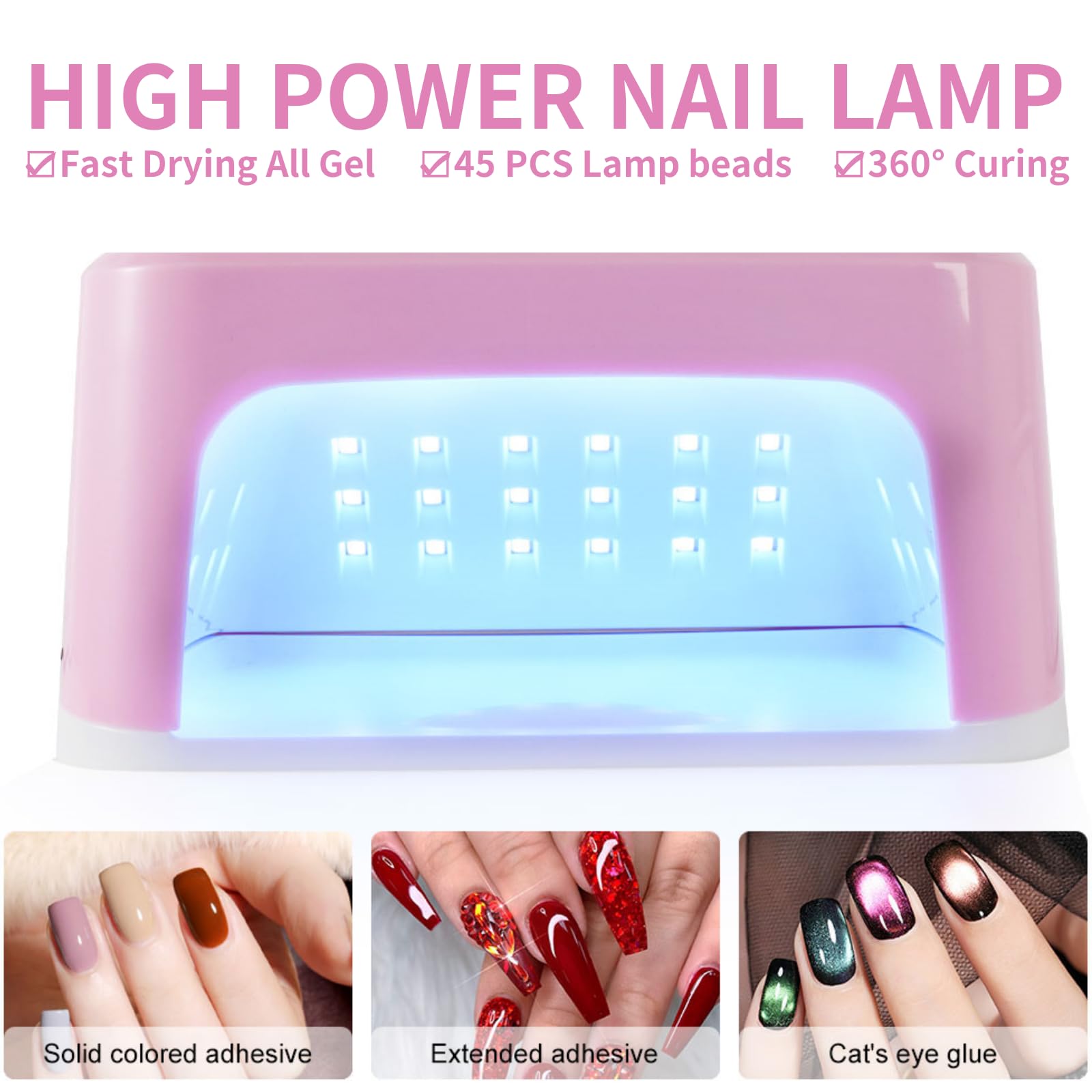 Amazon | LIMEGIRL UV LED ネイルランプキット ジェルポリッシュ用